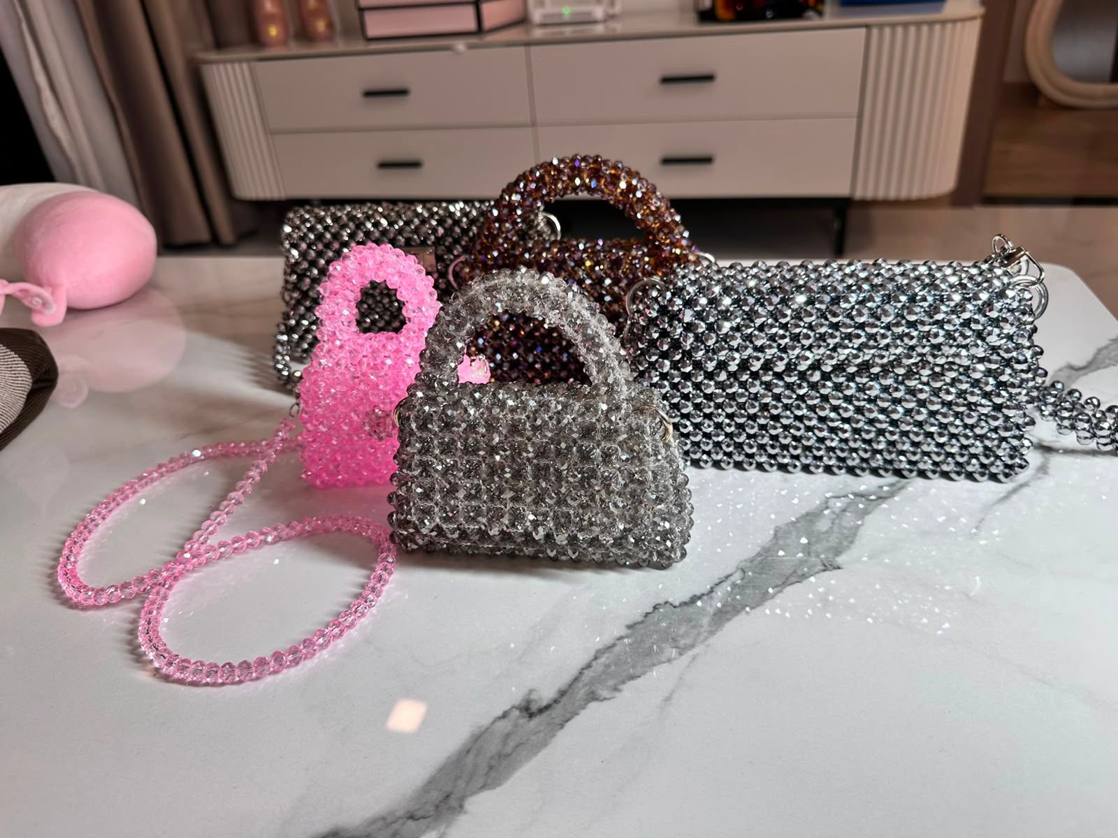 XURI crystal handbag editorial photograph